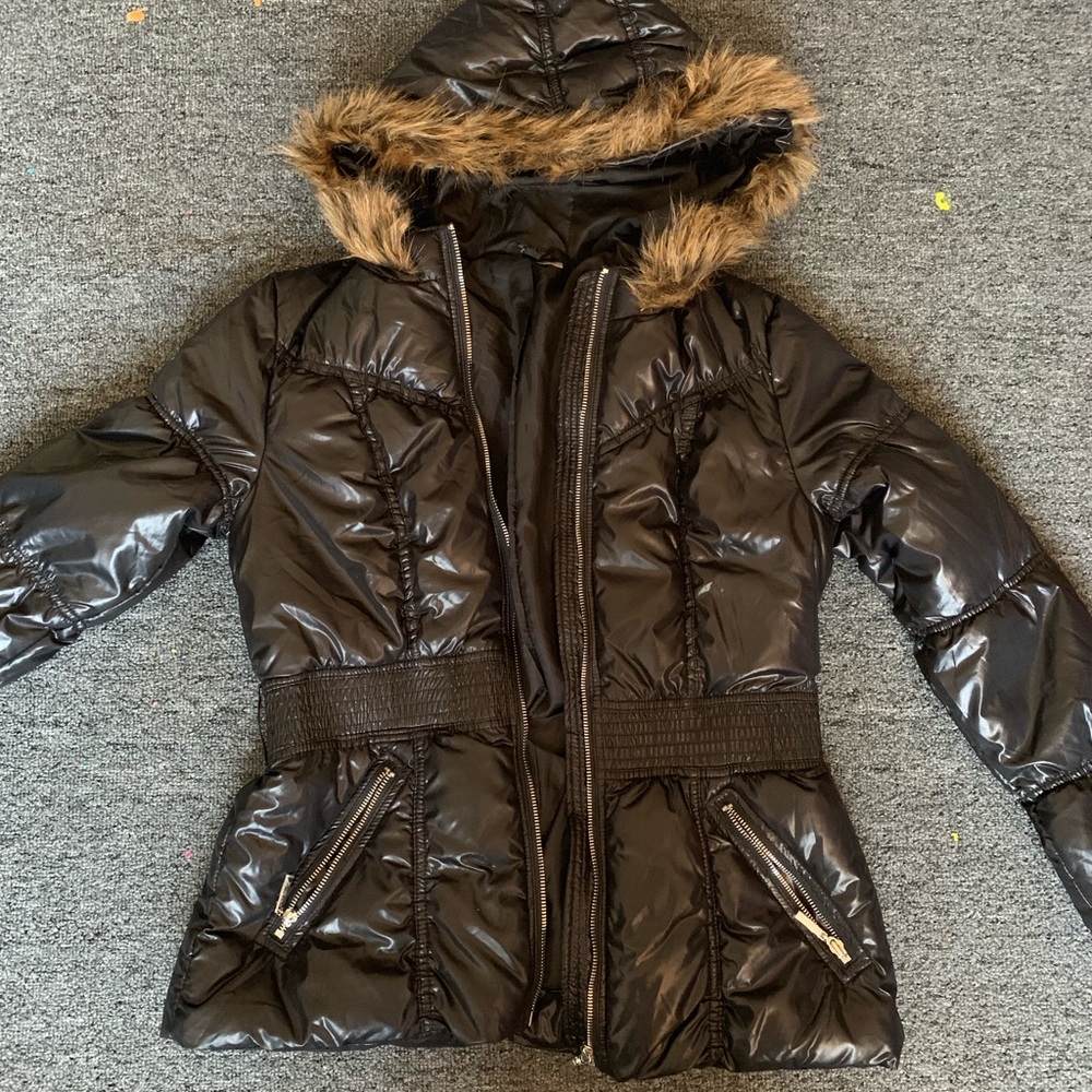 Black H&M Puffer coat